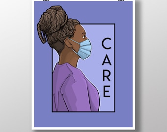 Opieka - Pandemic Heroes Medium Print