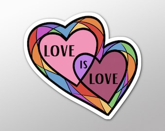 Love is Love- individual die cut sticker