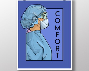 Komfort - Pandemic Heroes Medium Print