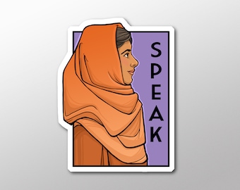 Individual Die Cut - Speak - Malala Yousafzai - She Series Sticker