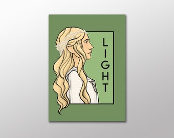 Light - She Series Postcard