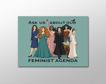 Office Decor - Feminist Agenda Postcard