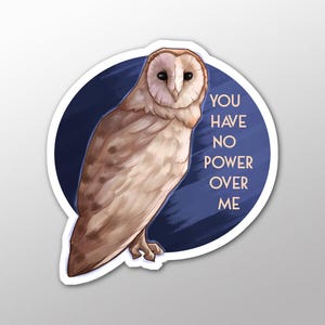 Laptop Decals, Animal Stickers, Water-bottle Art - You Have No Power Over Me