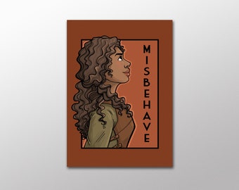 Misbehave - She Series Postcard