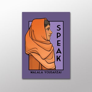 sprich Malala Yousafzai - She Serie Postkarte