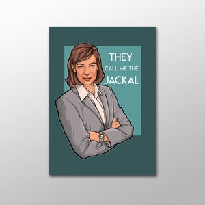 Déco de bureau pour femme - Ils m'appellent le chacal - Carte postale