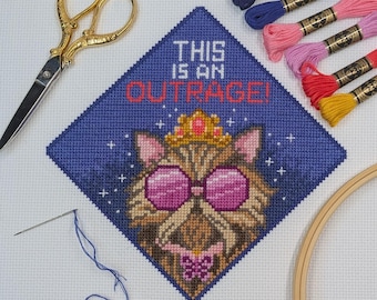 This is an Outrage Cross-stitch Pattern