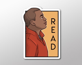 Individual Die Cut - Read - LeVar Burton - He series sticker (Item 01-505)