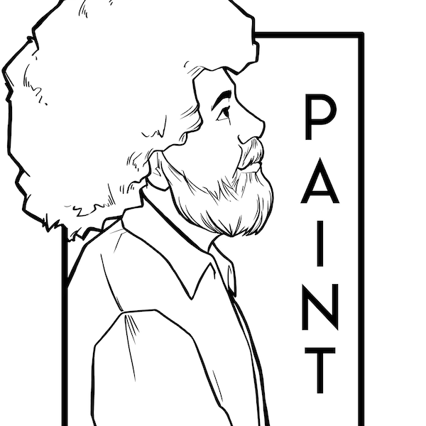 Paint- He Series Coloring Page - Digital Download
