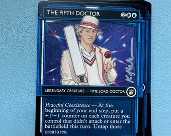 The Fifth Doctor (Showcase) - Universes Beyond: Doctor Who (WHO) - signed