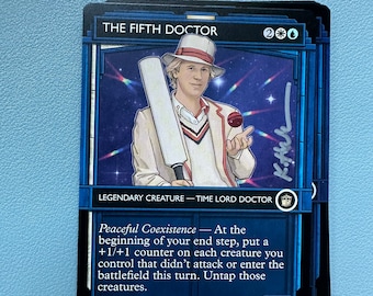 The Fifth Doctor (Showcase) - Universes Beyond: Doctor Who (WHO) - signed