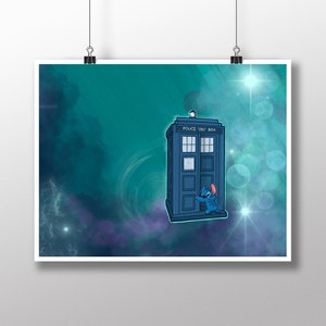 He's Taken A Police Box - Medium Print