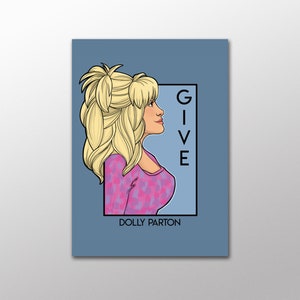 Give - Dolly Parton - She Series Postcard