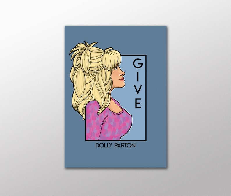 Give Dolly Parton She Series Postcard image 1