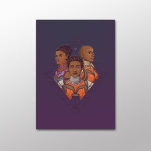 Geeky Home Decor - Cartão Postal de Mulheres de Wakanda