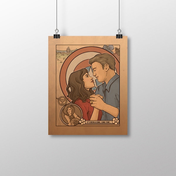 Geeky Home Art - It's Been A Long, Long, Time Small Print
