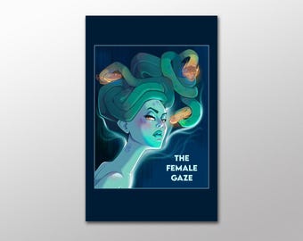 Medusa- Oversized Postcard