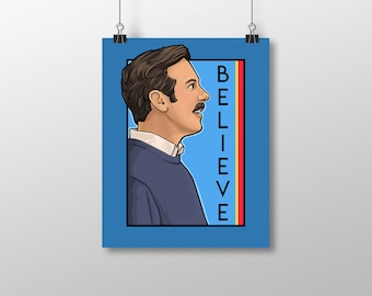 Popkultur Kunst - Believe - Er Serie Kleindruck