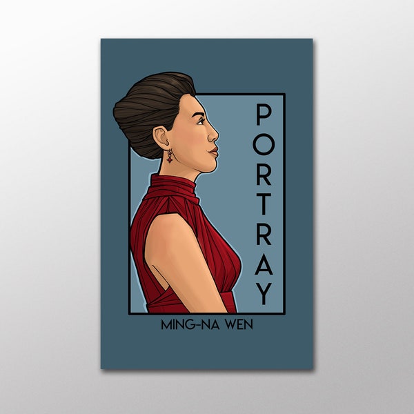 Portray - Ming Na Wen - She Series - Oversized Postcard