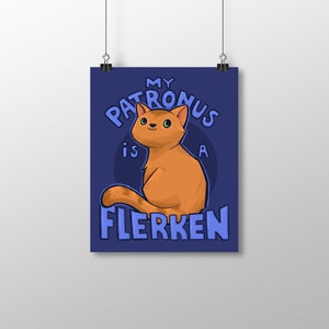 Arte de oficina divertido para frikis - Flerken - Letra pequeña