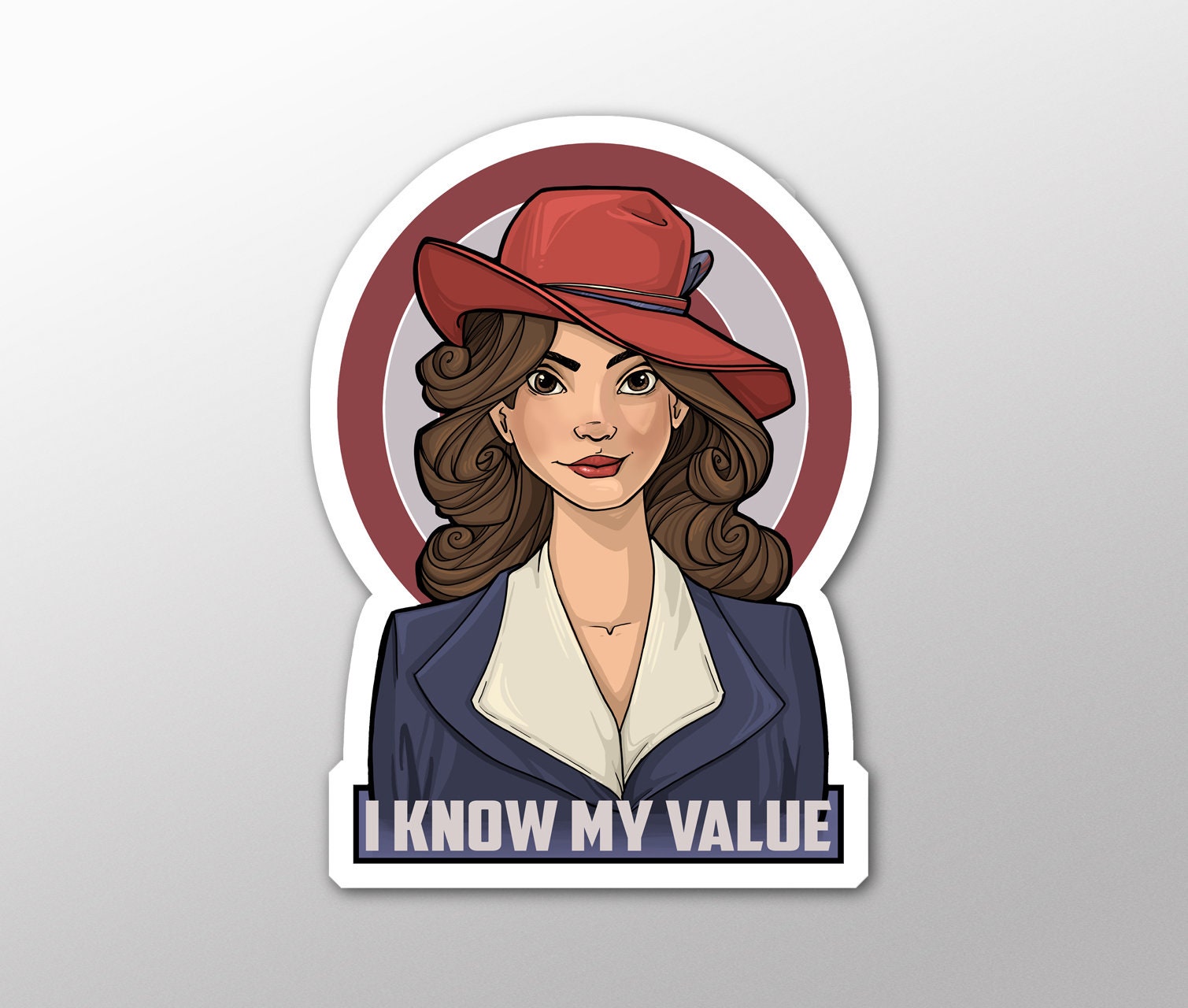 Laptop Sticker - I Know My Value sticker, image size:1509x1280
