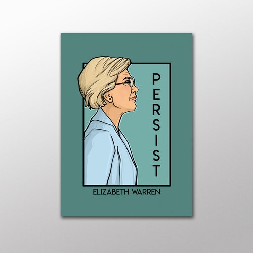 Persist - Elizabeth Warren - She Series Postcard (Item 09-520)