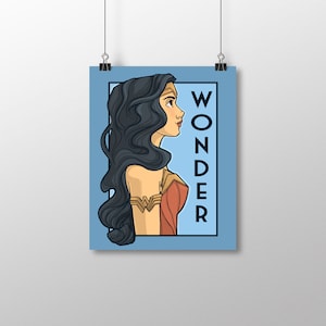 Girls Bedroom Decor - Wonder - She Series Small Print