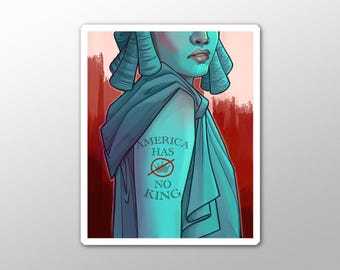 Political Decal - No King sticker