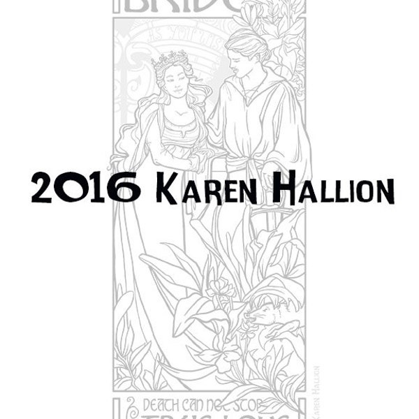Bride Coloring Page - Digital Download