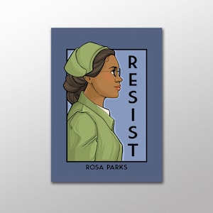 Cartão Postal Resista - Rosa Parks - Série Ela