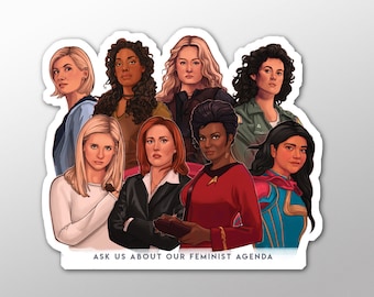 Feminist Agenda V2 Sticker