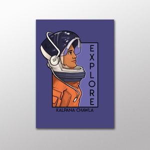 Carte postale Explore - Kalpana Chawla - Série She