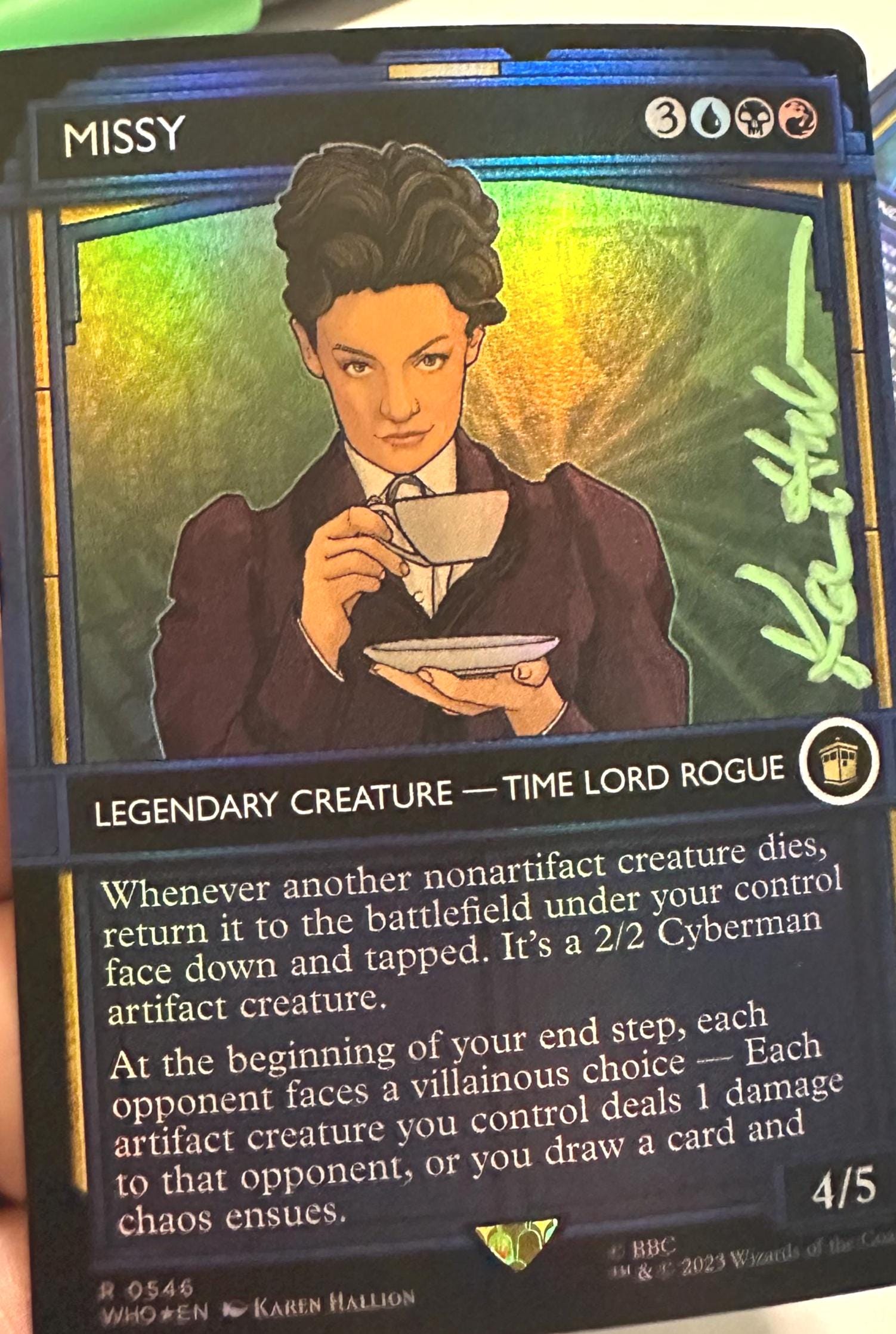 Missy Universes Beyond: Showcase Doctor Who (WHO) - Signed Foil Card - Etsy Canada Missy Universes Beyond: Showcase Doctor Who (WHO) - Signed Foil Card - Etsy Canada