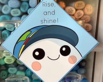 Rise and Shine Moon sticker