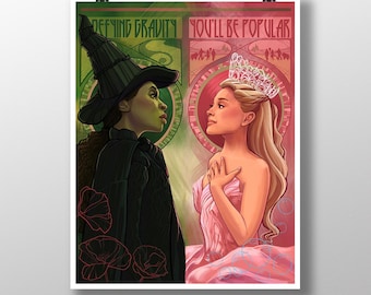 Wicked Nouveau- If We Work In Tandem - 11x14 inch medium sized print