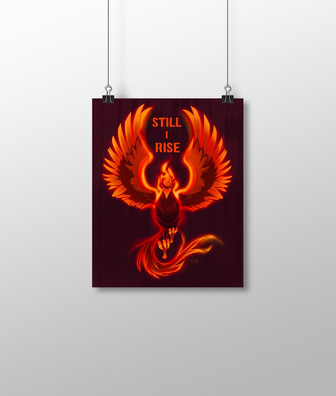 Still I Rise Phoenix- Small 8 X10 Inch Art Print - Etsy