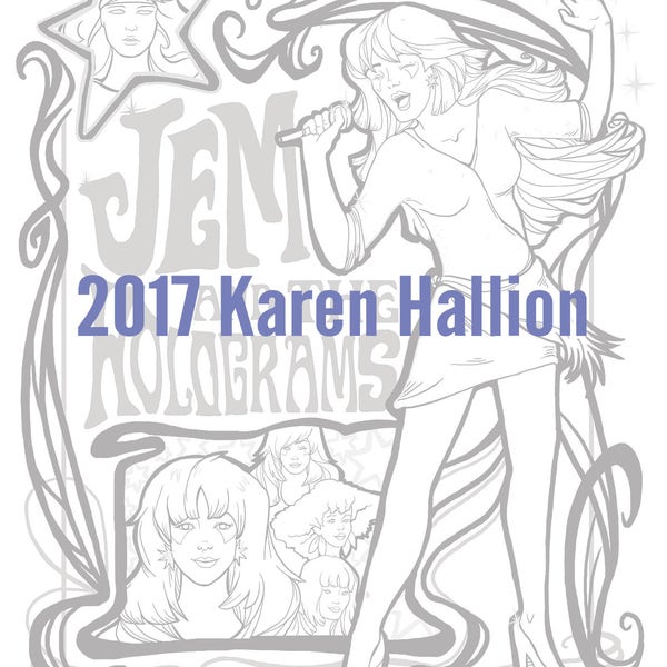 Jem Coloring Page - Digital Download