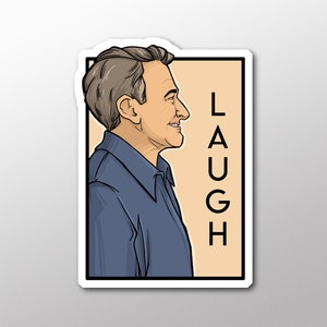 Individual Die Cut  - Laugh - Robin Williams- He series sticker (Item 01-501)