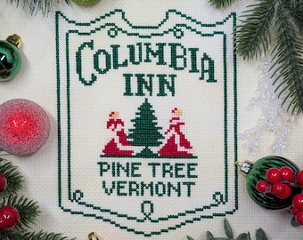 White Christmas  Cross Stitch Pattern - Columbia Inn