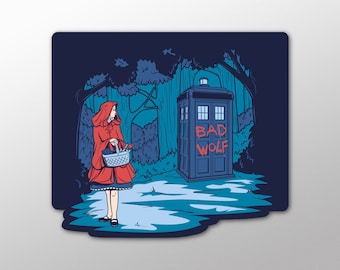 Individual Die Cut Big Bad Wolf sticker