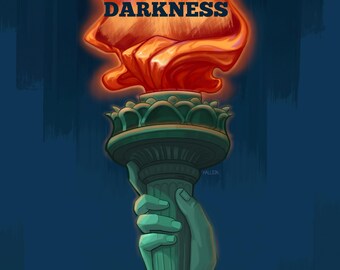 Protest Sign Downloadable - Democracy Dies In The Darkness