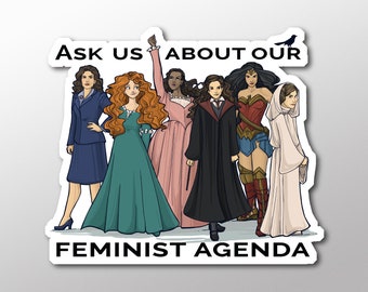 Feminist Agenda Sticker