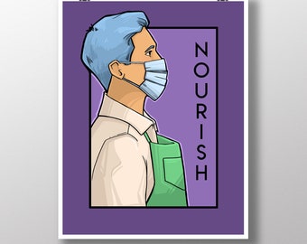 Nourish - Pandemic Heroes Medium Print