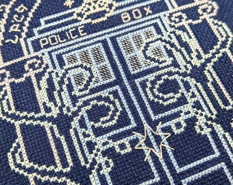 Speak Doctor and Enter Cross-stitch pattern