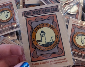 Def not Haunted pin