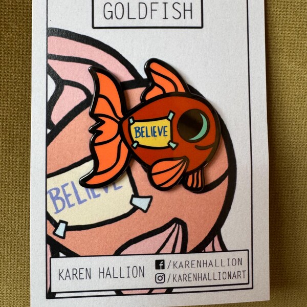 Goldfish Pin - Etsy