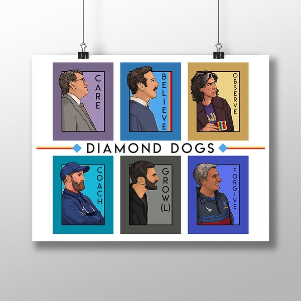 Diamond Dogs Collage  - Medium Print