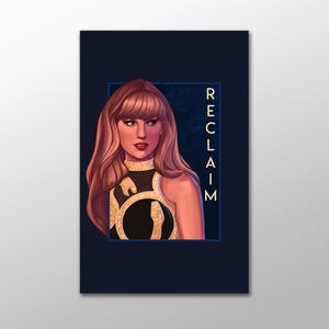 Presente para fã de Swiftie - Reclaim - Cartão postal da série She