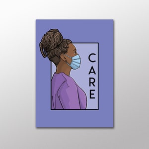 Care- Pandemic Heroes Postkarte