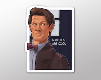 Dr. Who Inspired Sticker - Bow Ties Are Vinyl Decal